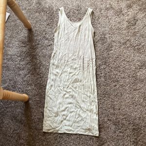 Sun dress with slit, zipper along with long sleeve button up draw string jacket